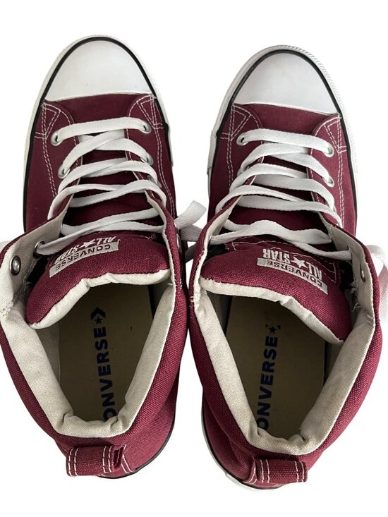 Converse Chuck Taylor All Star High Top Shoes Burgundy Canvas Mens 10 Womens 12 main image 7